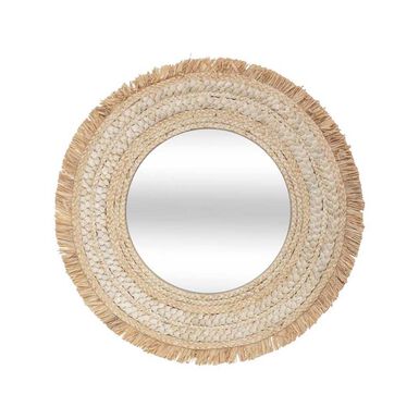 Espejo de pared redondo trenzado Celia &Oslash;68cm