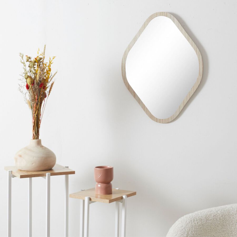 Espejo de pared con marco de madera 40x60cm