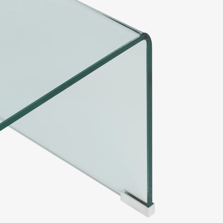 Mesa de centro de vidrio Xalen 110x55x38cm 