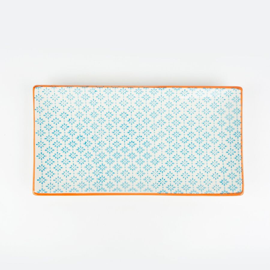 Fuente azul de porcelana Gita 29x15cm