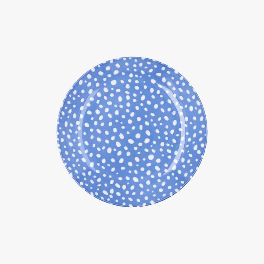 Plato de postre azul de porcelana Florina 19cm