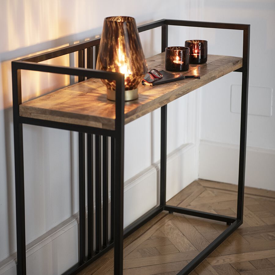 Consola de madera de mango Nashville 110x36x80cm Clau&Chloe