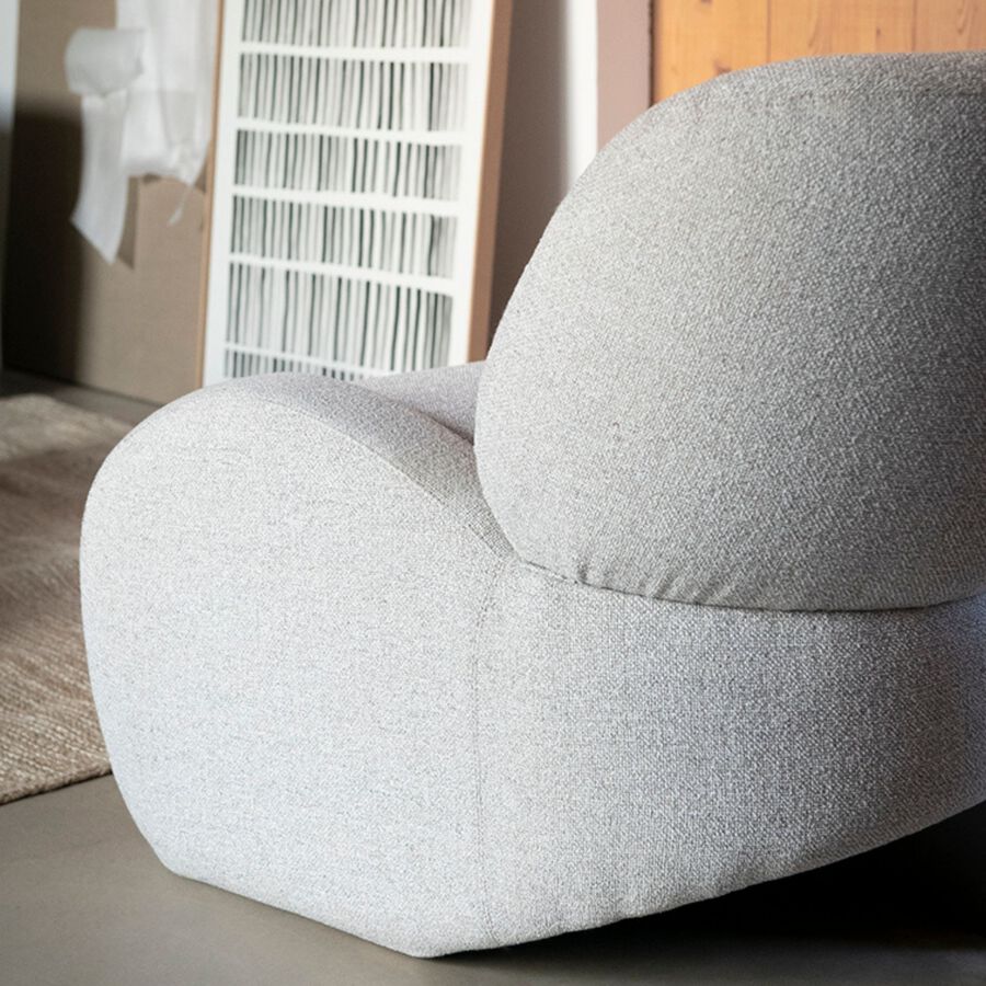 Butaca gris Telma 82x91x75cm Clau&Chloe