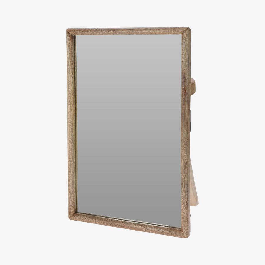 Espejo de pared rectangular de madera 40x2,5x60cm