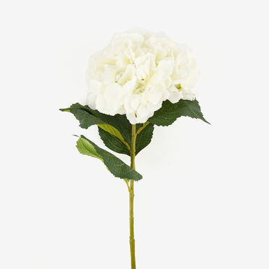Hortensia blanca artificial 83cm