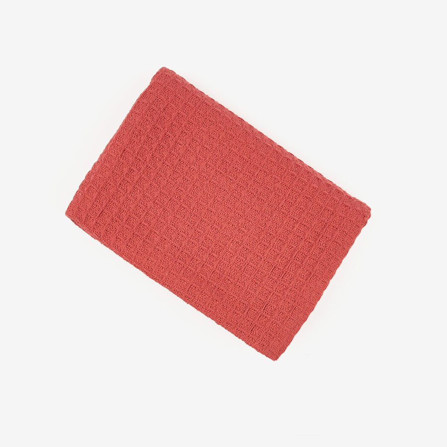 Funda de coj&iacute;n de algod&oacute;n vino Waffle 30x45cm