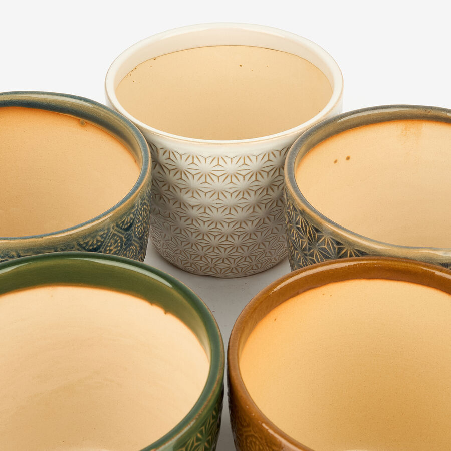 Macetero de gres Maia Ø14x12cm