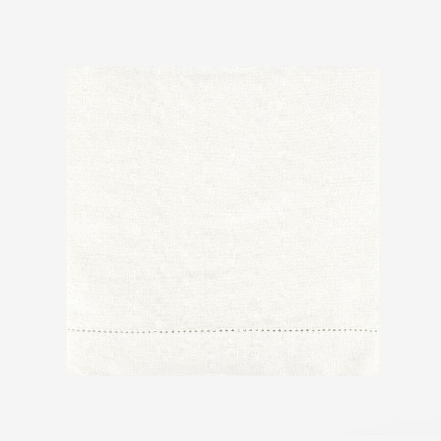 Mantel de algodón blanco Vainica 140x140cm