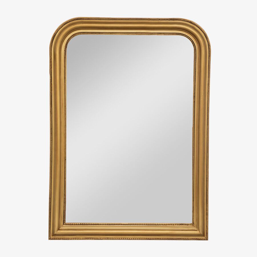 Espejo de pared dorado Elia 103x74cm