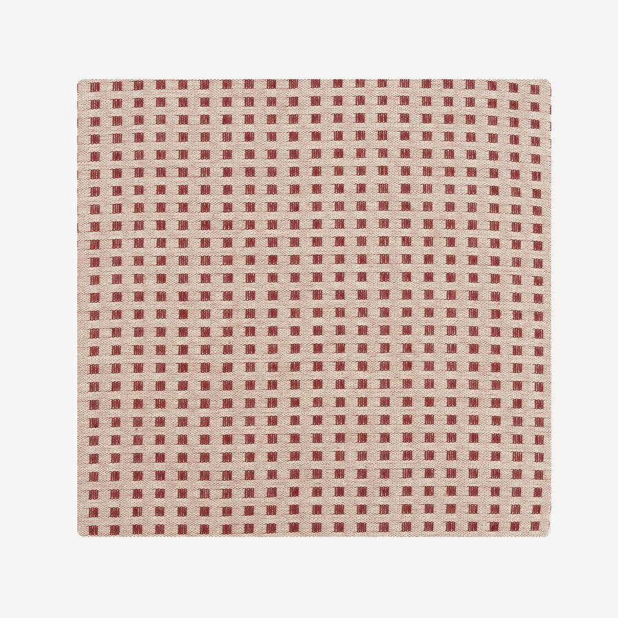 Mantel de algodón reciclado granate Trivial 140x250cm