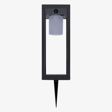 Farol solar para jard&iacute;n de aluminio grafito Pirox 40cm