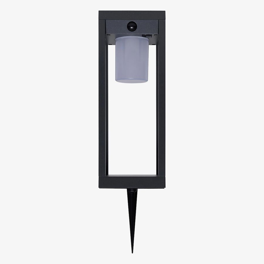 Farol solar para jard&iacute;n de aluminio grafito Pirox 40cm