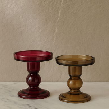 Candelabro de vidrio Cirela &Oslash;9x11cm