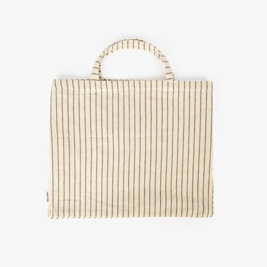 Bolsa de algod&oacute;n rayas 50x40cm