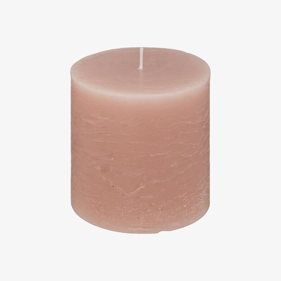 Vela decorativa pilar rosa claro &Oslash;10x10cm