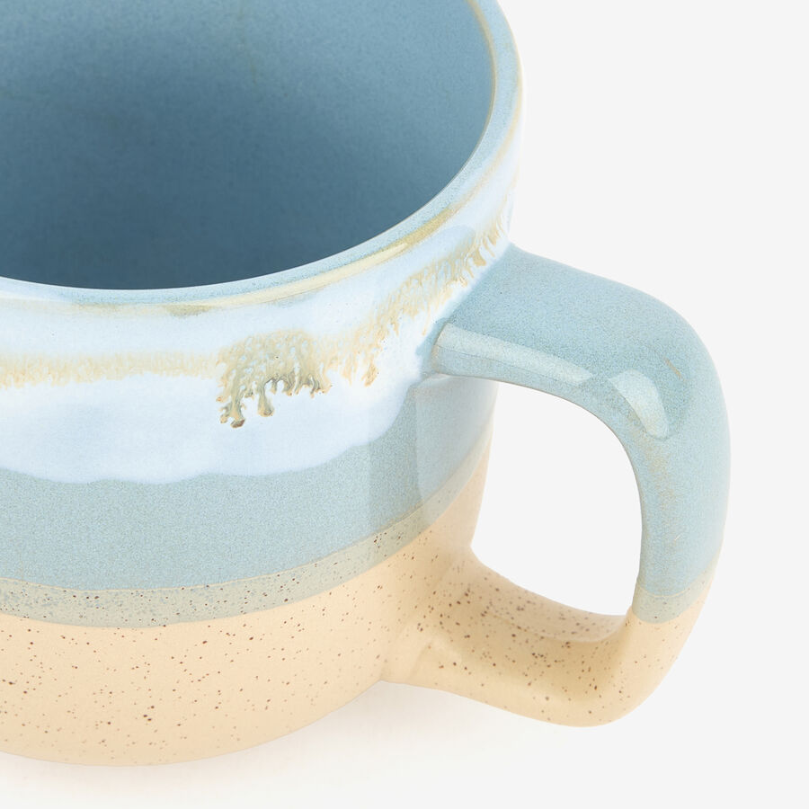 Mug de cerámica azul Gosol 40cl Ø9,6x8,6cm  