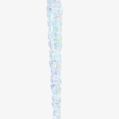 Decoraci&oacute;n de &aacute;rbol de Navidad l&aacute;grima de hielo blanca 18cm