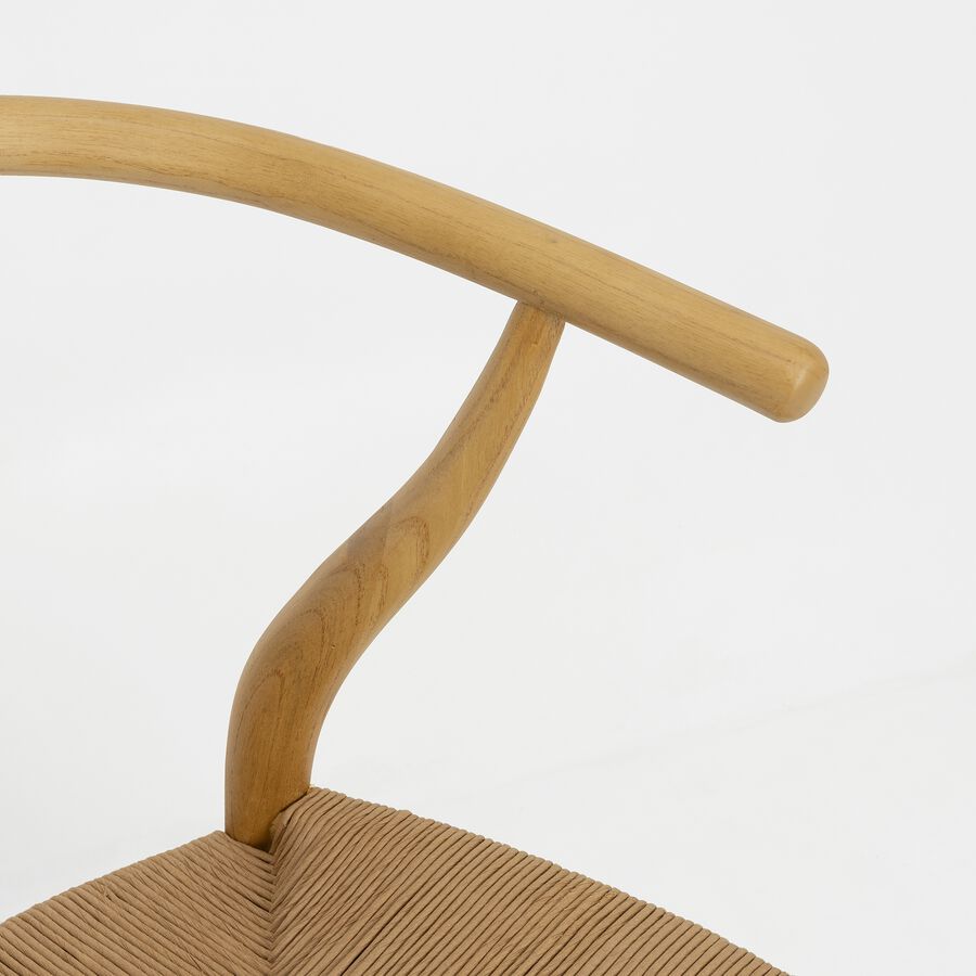 Silla de comedor de madera natural Irma 49x42x78cm Clau&Chloe