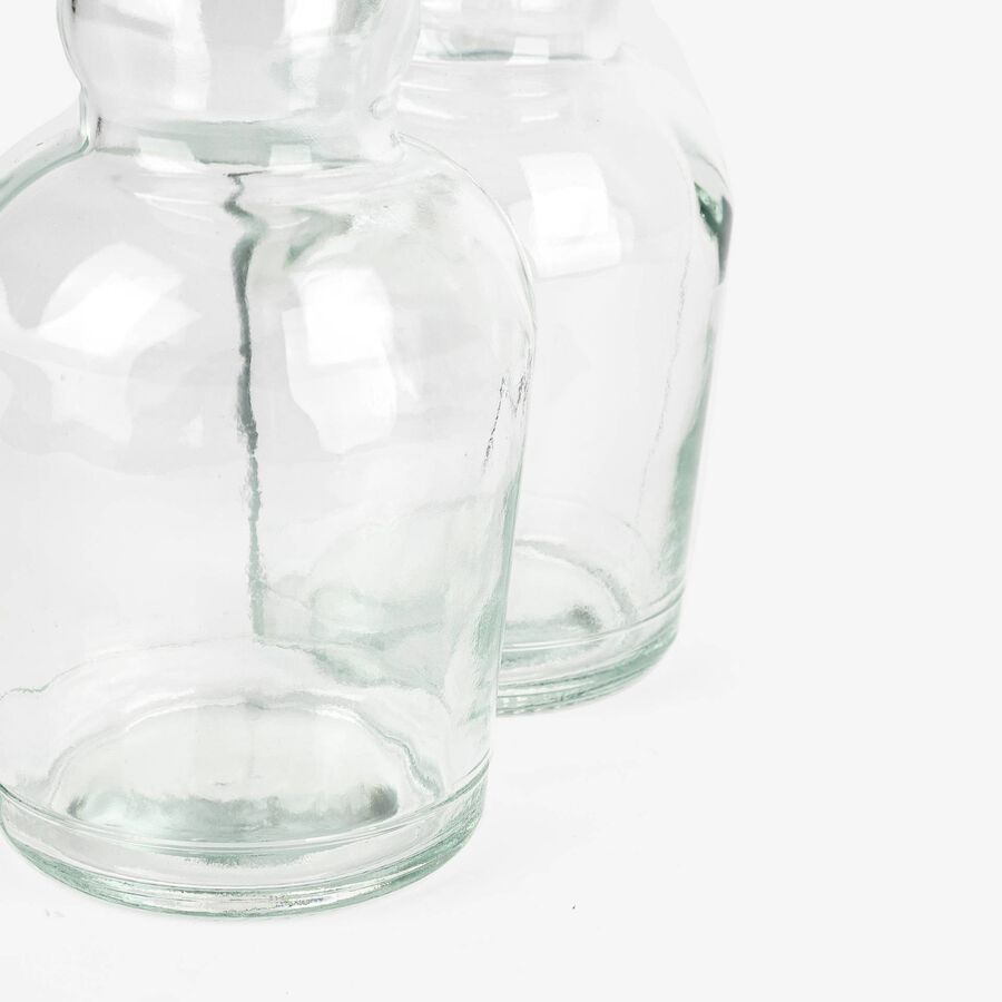 Set de aceitera y vinagrera de cristal 25cl