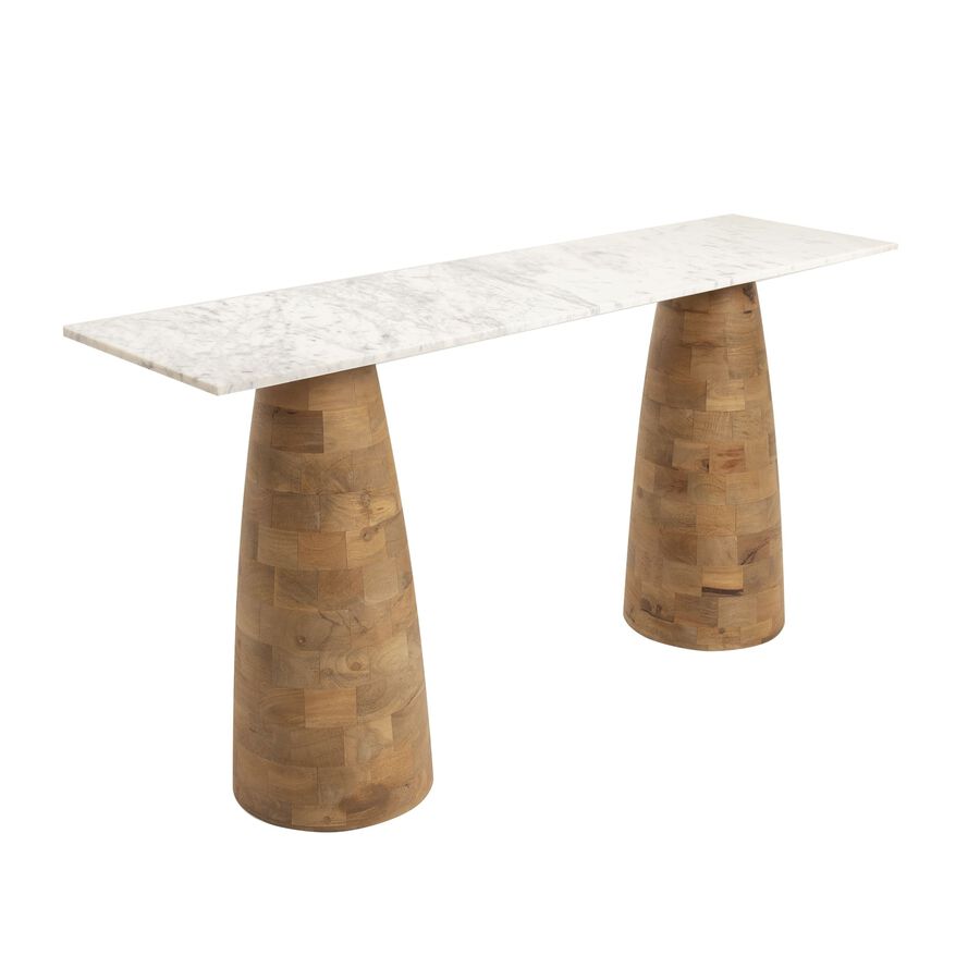 Consola de mármol Paz 150x40x78cm Clau&Chloe