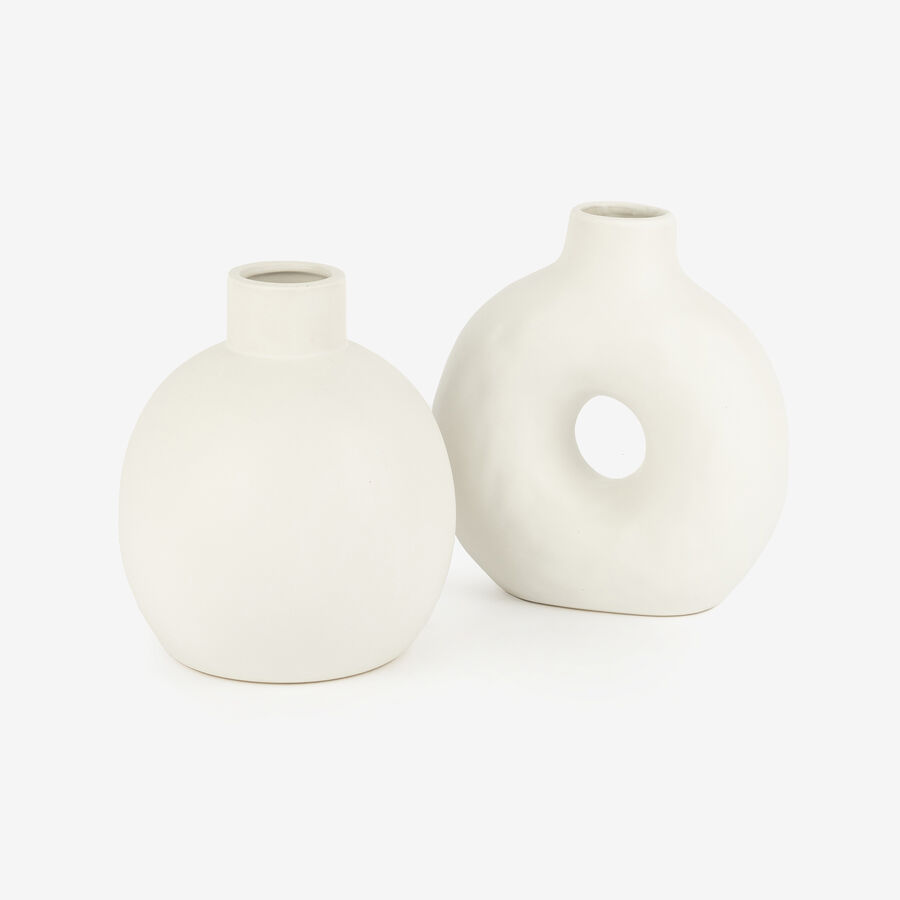 Jarr&oacute;n de porcelana blanco &Oslash;10,8x17cm