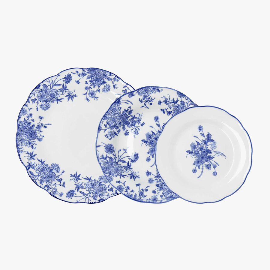 Vajilla de 18 piezas de porcelana Oxford