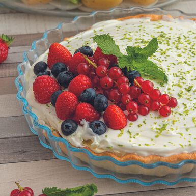 Molde redondo ondulado de vidrio Ocuisine Ø27cm