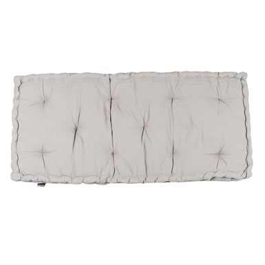 Cojín de respaldo gris 122x55x10cm