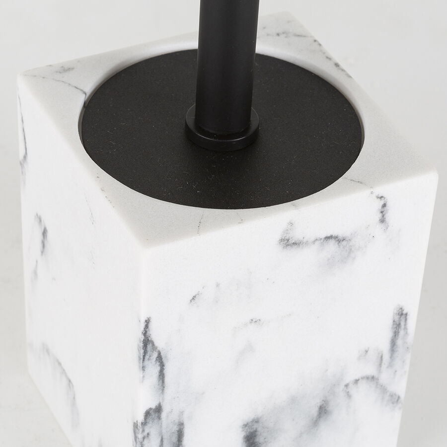 Escobillero efecto mármol Ø9x36cm