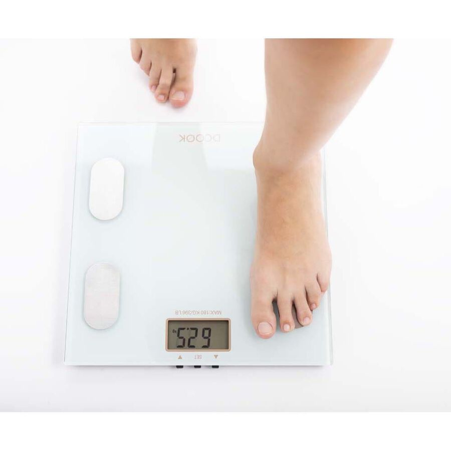 B&agrave;scula de ba&ntilde;o con cuatro sensores DCook 30x30x2cm