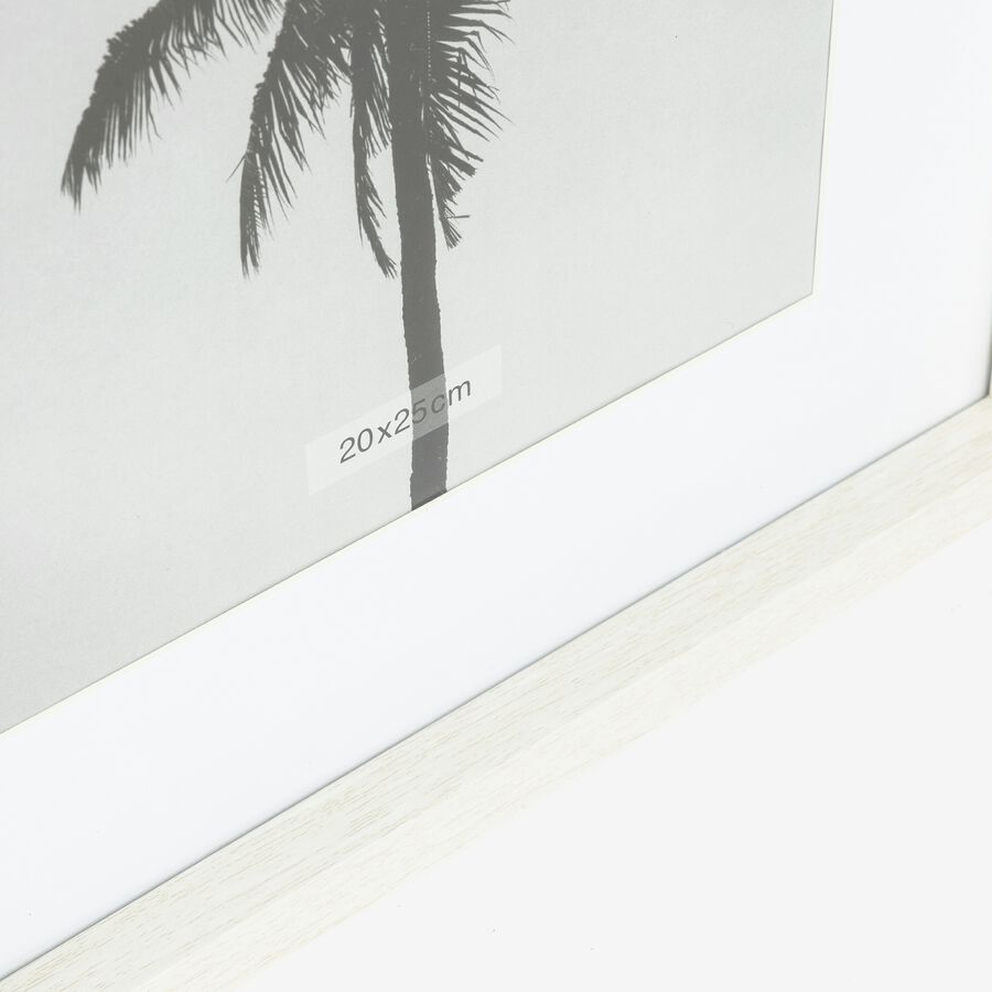 Marco de fotos blanco de madera Mati