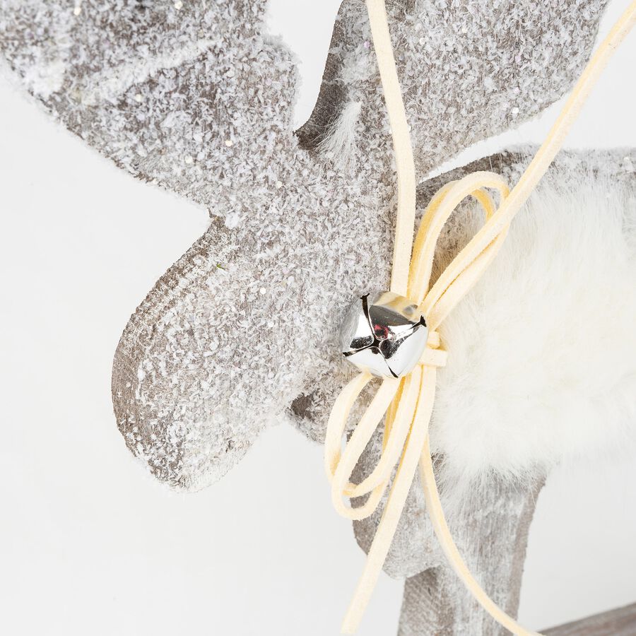 Figura decorativa de fieltro Reno 17x19cm