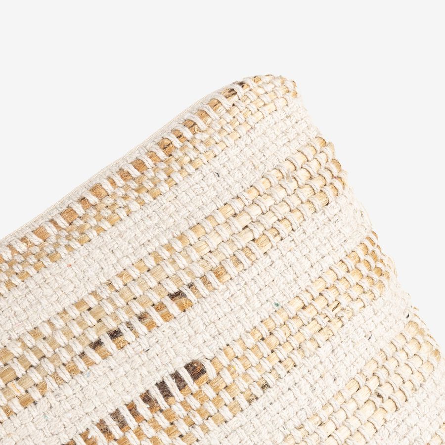 Cojín de algodón con rayas 45x45cm