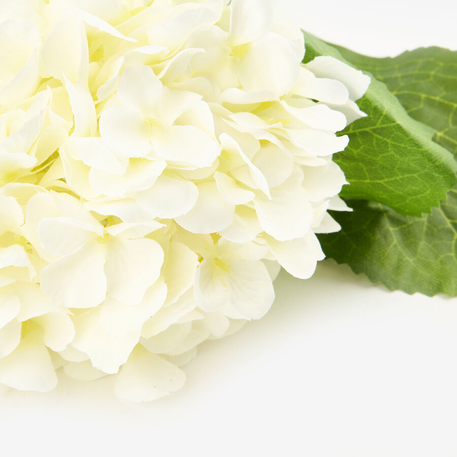 Flor artificial hortensia blanca 66cm