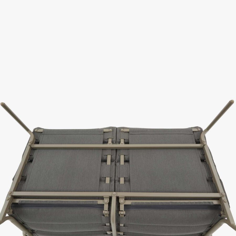 Conjunto de jard&iacute;n para 4 personas de acero cafe Solani