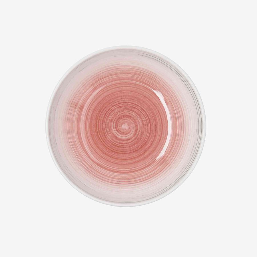 Plato hondo de cer&aacute;mica Suede rose &Oslash;21cm
