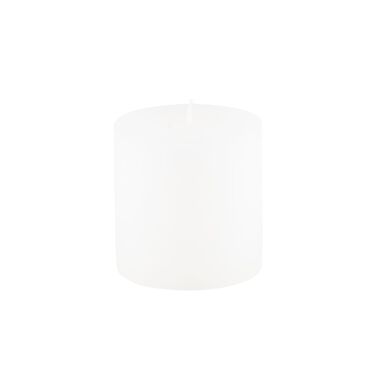 Vela decorativa pilar blanca R&uacute;stica &Oslash;7x7cm