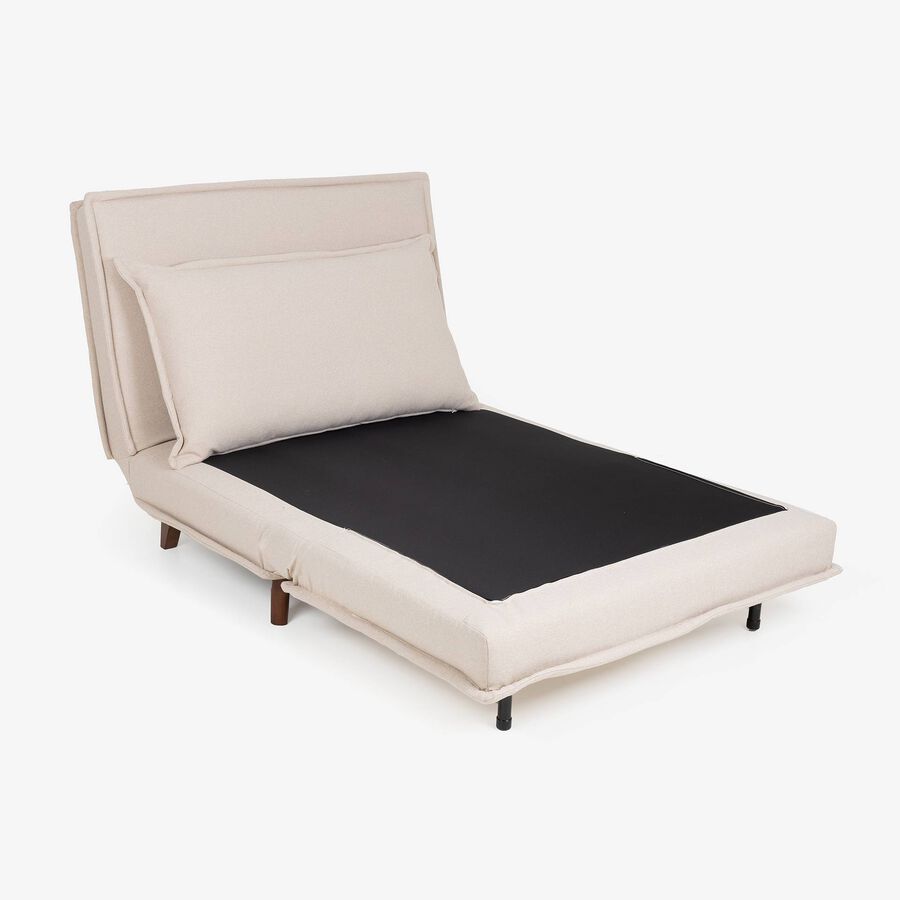 Sofá cama individual crema 104x92x84cm