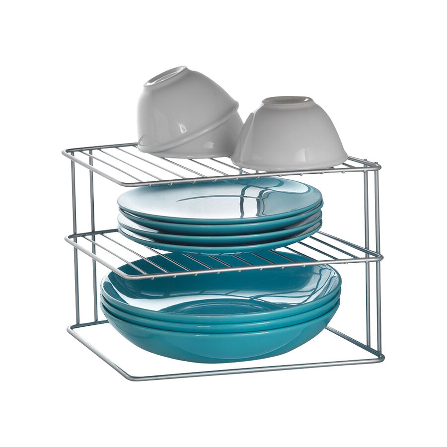 Estante de cocina esquinero con 3 alturas Palio 25x25x19cm
