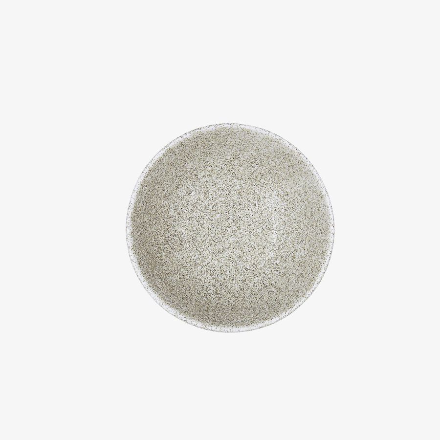 Bol gris efecto piedra de porcelana Travertin &Oslash;16cm