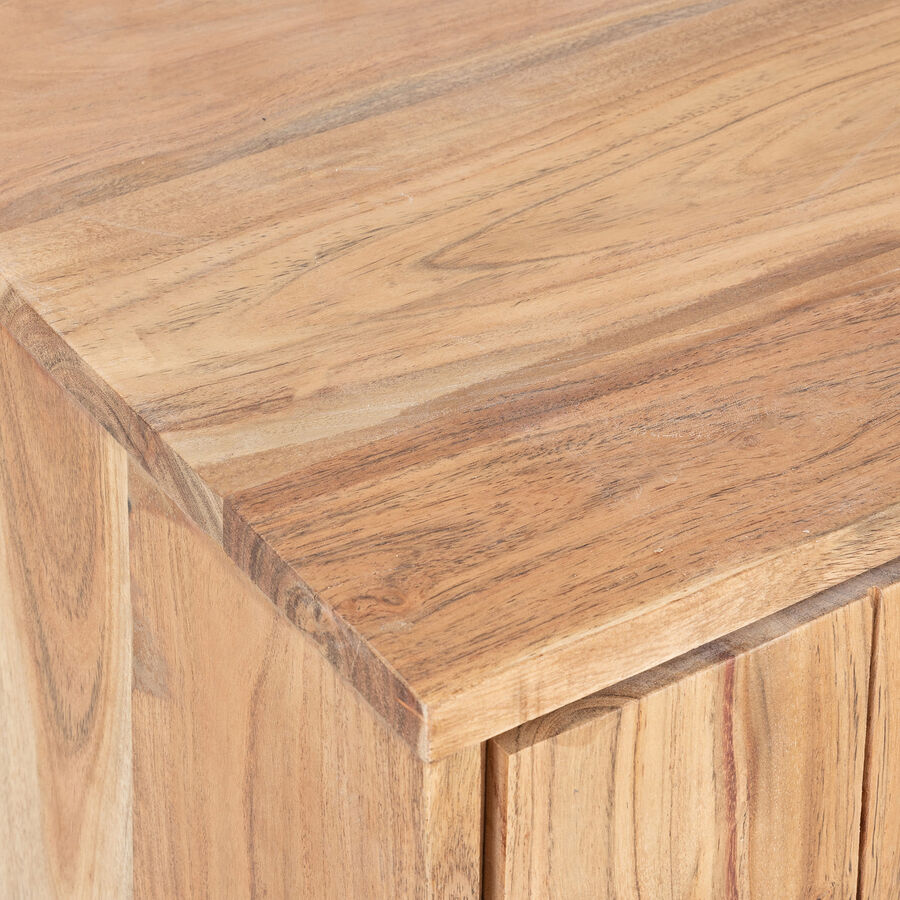 Mueble TV de madera de acacia Tempere 120x40x60cm