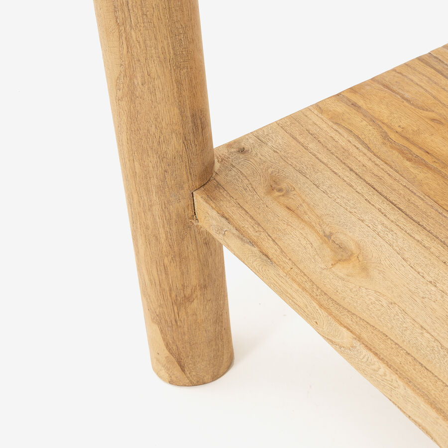 Consola de madera de olmo reciclada Mop 150x38x80cm