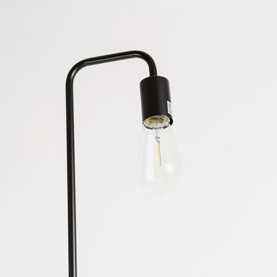 L&aacute;mpara de pie negra de metal Kobe 150cm