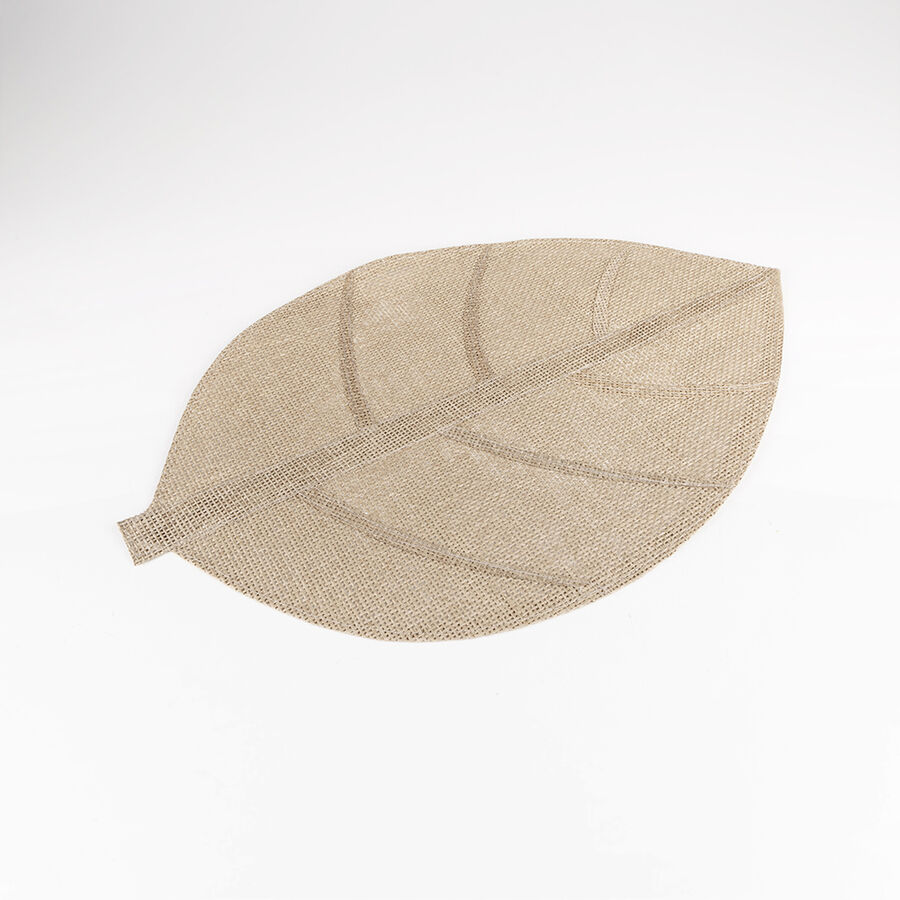 Mantel individual hoja marr&oacute;n 33x50cm