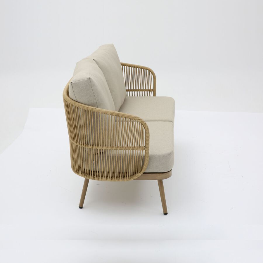 Set de jard&iacute;n de 4 piezas de rat&aacute;n sint&eacute;tico Kauai