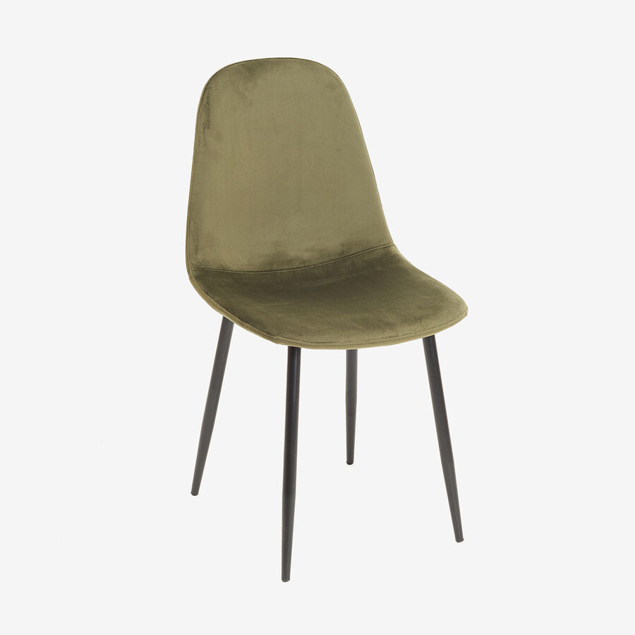 Silla de comedor velvet verde ingl&eacute;s Concept 45x45x55cm