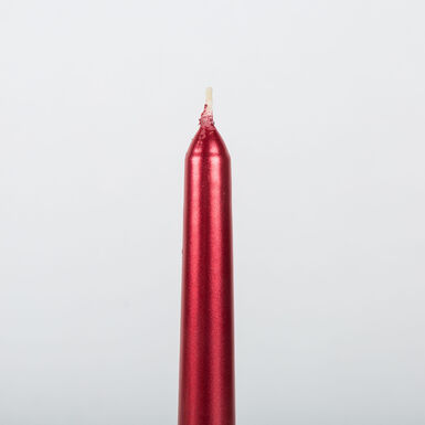 Set de 2 velas para candelabro rojo 25cm