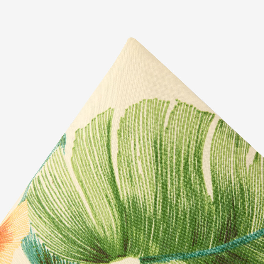 Cojín de exterior verde Hojas 43x43cm
