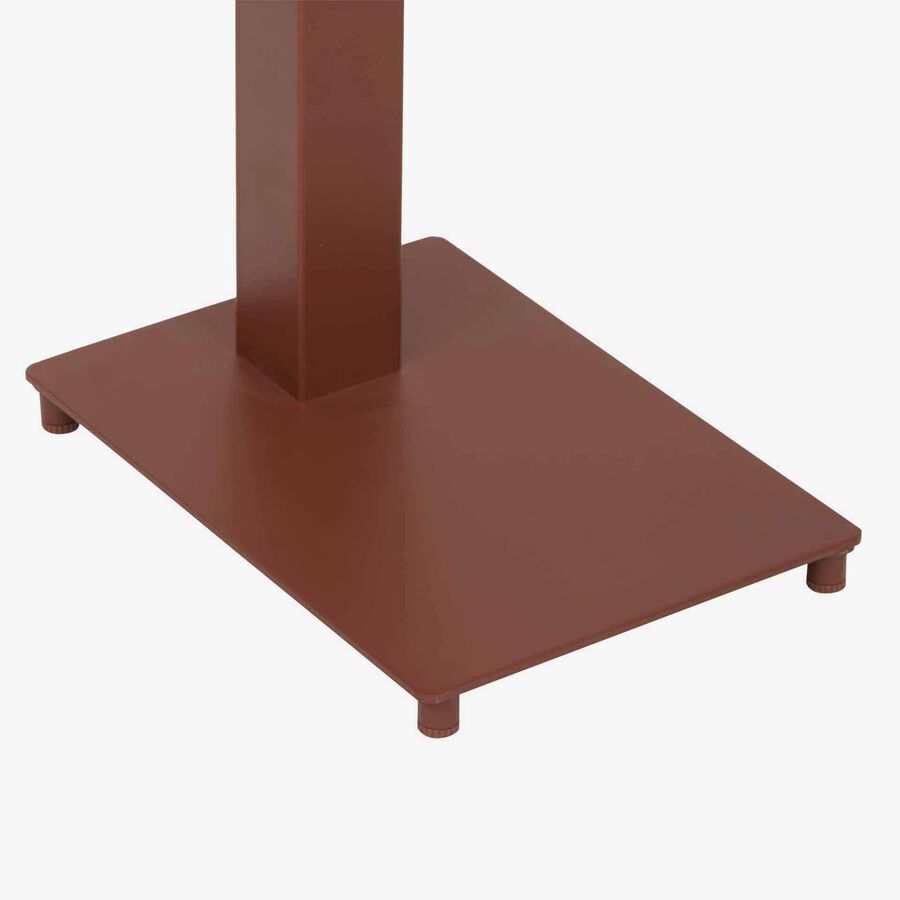 Mesa auxiliar de jard&iacute;n de aluminio caoba Venira 50x30x50cm