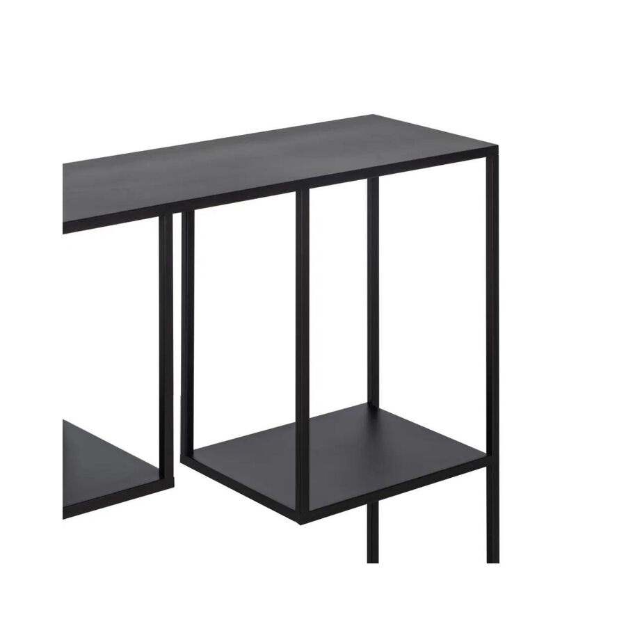 Consola de metal negro Calista 100x26x75cm